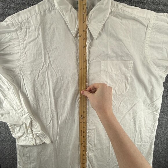 VTG Gitman Bros Point TTX Oxford 17.5 35 All Cotton Pinpoint USA White Pocket - Picture 8 of 13
